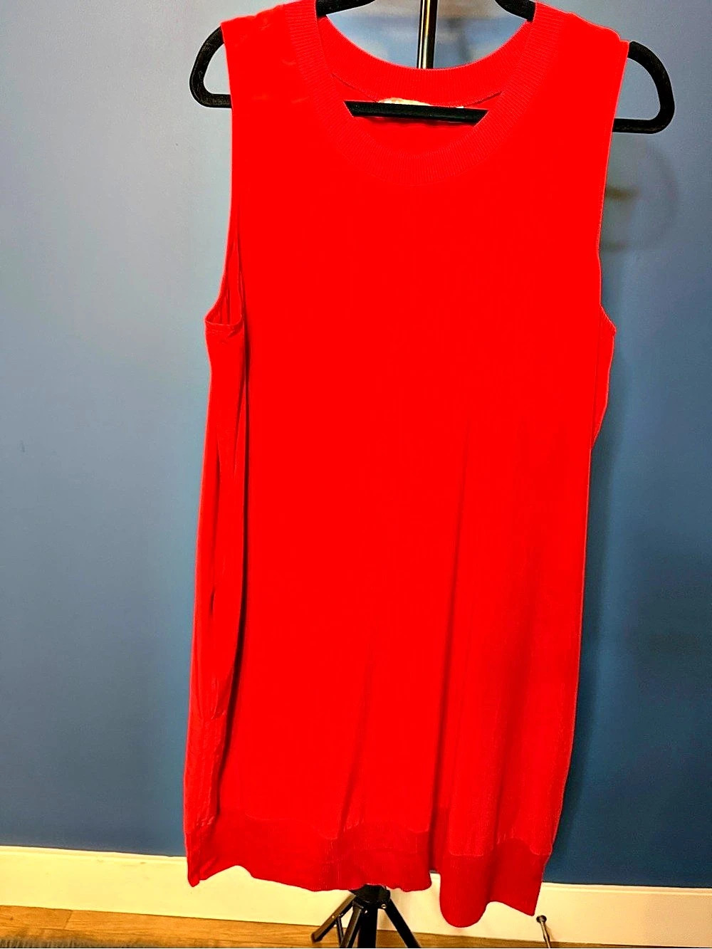 Athleta Coral Red Sleeveless Dress Size XL Like New